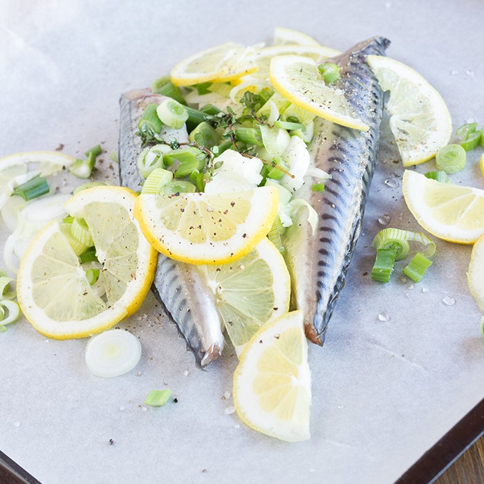 barbecue mackerel en papillote