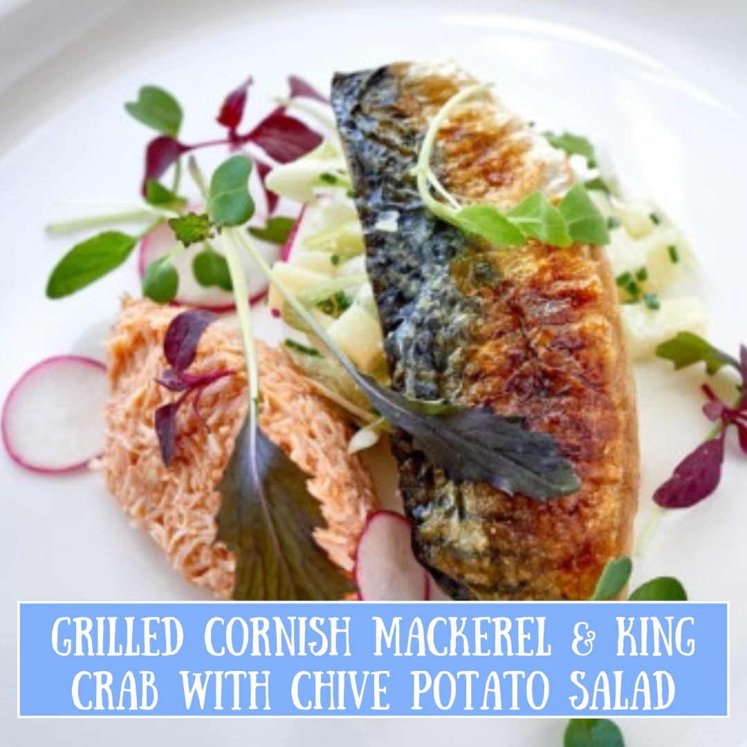 mackerel and king crab salad