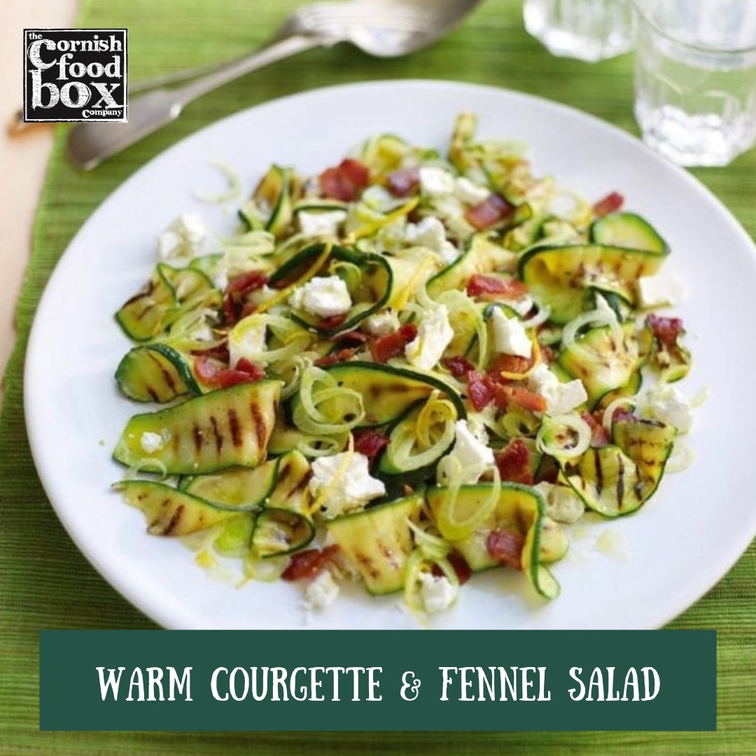 Fennel, courgette and goats cheese warm salad