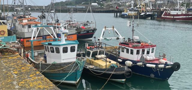 fishing boats newlyn harbour